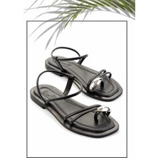 Bambi Siyah   Kadın Sandalet K05826018009