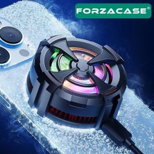 Forzacase FC5605500 Rpm Kablolu Rgb Işıklı Manyetik Tablet ve Telefon Soğutucu Isı Önleyici Fan