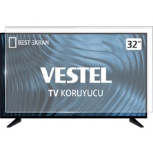 Vestel 32H9530RB Tv Ekran Koruyucu - Vestel 32" Inç Kırılmaz Tv Ekran Koruyucu Camı