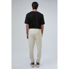 Back And Bond Bej Regular Fit Pamuklu Beli Bağcıklı Jogger Pantolon
