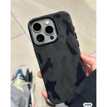 Ulk Case iPhone Uyumlu Kamuflaj Desenli Hologram Commandate Pu Deri Kılıf