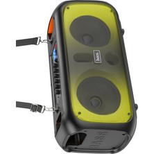 Hoco BS54 Party Çift Mikrofonlu Bluetooth Rgb Kablosuz Hoparlör - Siyah