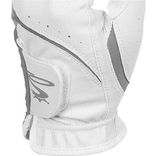 Puma Womens Microgrip Flex Right Hand Glove M White-Quarry - Kadın Golf Eldiveni Sağ El Beyaz Medium