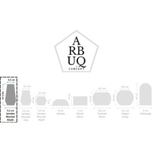 Arbuq Concept Büyük Boy Yeşil Beton Şamdan Mumluk-10,5 cm