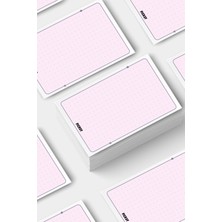 Ficksy Pembe Not Kartı - 50 Adet - 7*10 cm - Çalışma Kartı - Notepad - Not Kağıdı - Bloknot - Planlayıcı