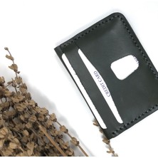Troyder Deri Erkek Kartlık Design Haki Renk