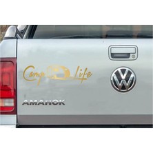 Sticker Dizayn Camp Life, Kamp Hayatı Karavan Sticker Q41