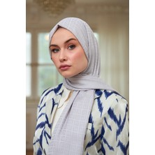 İpekhan Yaz Işıltısı Koleksiyonu İpeksi Jakar Şal Gümüş 9016-16