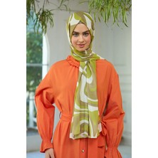 İpekhan Yaz Işıltısı Koleksiyonu Soft Şal Haki Kahve 3044-12