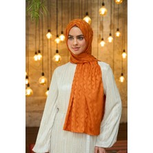 İpekhan Yaz Işıltısı Koleksiyonu İpeksi Jakar Şal Turuncu 9014-18