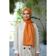 İpekhan Yaz Işıltısı Koleksiyonu İpeksi Jakar Şal Turuncu 9013-05