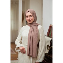 İpekhan Yaz Işıltısı Koleksiyonu İpeksi Jakar Şal Açık Vizon 9017-08