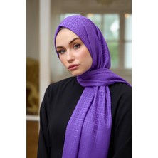 İpekhan Yaz Işıltısı Koleksiyonu İpeksi Jakar Şal Menekşe 9016-08