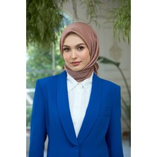 İpekhan Düz Desen Vual Eşarp Kahve Vizon Vual Ipek Eşarp -  10100-08