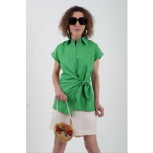 Zelish My Sister Yeşil Önden Bağlamalı Gömlek
