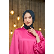 İpekhan Düz Desen Vual Eşarp Koyu Gri Vual Ipek Eşarp -  10100-30