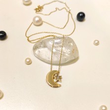 Altın Ofisi Ayyıldız  Kolye 14 Ayar Altın  Hd Videolu