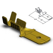 Zembil 100 Adet SF1ECK Izolesiz Erkek Fiş Terminal Soket Kablo Ucu