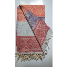 AQUATOLIA Aztek Fil Peştemal - %100 Pamuk- 100X180- Peştemal- Plaj Havlusu-Etnik Fil Desen