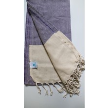 AQUATOLIA Balıksırtı Peştemal - %100 Pamuk- 100X180- Peştemal- Plaj Havlusu- Zikzak Desen