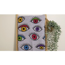 AQUATOLIA Müslin Göz Peştemal - %100 Pamuk- 100X180- Peştemal- Plaj Havlusu- Göz Desen