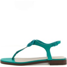 Guess Deri Yeşil Kadın Sandalet FLJMIRLEA03MENTA