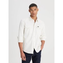 Lee Loose Fit Bej Erkek Gömlek L241514614 Uzun Kollu Gömlek