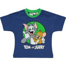 Tom And Jerry Erkek Bebek Şortlu  Takım 6-18 Ay Kırmızı