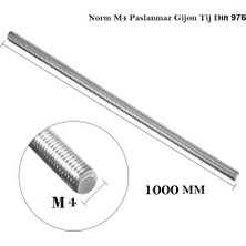 Norm M4 Paslanmaz Gijon Tij Dın 976