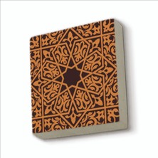 Sadrazam Çini Desen Baskılı Doğaltaş MAGNETKD-021BUZDOLABI Süsü