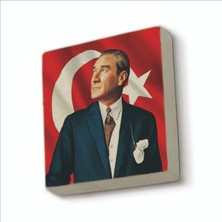 Baksepete Atatürk Baskılı Doğaltaş MAGNETKRT-099BUZDOLABI Süsü