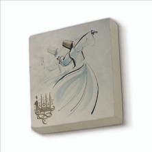 Sadrazam Semazen Baskılı Doğaltaş MAGNETKRT-072BUZDOLABI Süsü