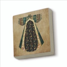 Sadrazam Osmanlı Saray Kaftanı Baskılı Doğaltaş MAGNETKRT-082BUZDOLABI Süsü