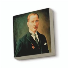 Baksepete Atatürk Baskılı Doğaltaş MAGNETKRT-101BUZDOLABI Süsü