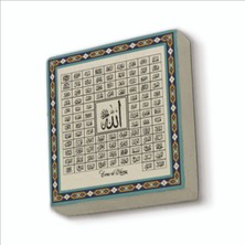 Sadrazam Esma-Ül Hüsna Baskılı Doğaltaş MAGNETKH-137BUZDOLABI Süsü