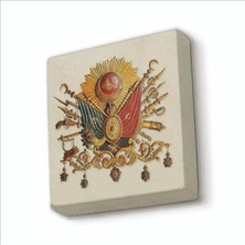 Sadrazam Osmanlı Arması Baskılı Doğaltaş MAGNETKRT-087BUZDOLABI Süsü
