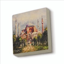 Sadrazam Ayasofya Camii Baskılı Doğaltaş MAGNETKRT-003BUZDOLABI Süsü