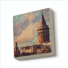Sadrazam Galata Kulesi Baskılı Doğaltaş MAGNETKRT-022BUZDOLABI Süsü