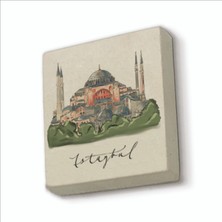 Sadrazam Ayasofya Camii Baskılı Doğaltaş MAGNETKRT-006BUZDOLABI Süsü