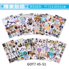 Pengfu Shop Bir Stil Istiyorum Karışık 12SETLOT Kpop Twıce Got7 Etiketler Oyuncak Tüm Rakamlar Hd Moda Dıy Kendinden Yapışkanlı El Gözyaşı Kağıt Etiket Oyuncaklar (Yurt Dışından)