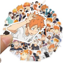 Pengfu Shop 50 Haikyuu Bir Stil Anime Haikyuu!! Dıy Dizüstü Telefon Gitar Bavul Kaykay Ps4 Oyuncak Voleybol Genç Haikyuu Sticker Için Çıkartmalar Paketi (Yurt Dışından)