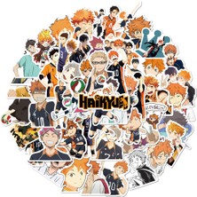 Pengfu Shop 50 Haikyuu Bir Stil Anime Haikyuu!! Dıy Dizüstü Telefon Gitar Bavul Kaykay Ps4 Oyuncak Voleybol Genç Haikyuu Sticker Için Çıkartmalar Paketi (Yurt Dışından)