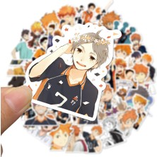 Pengfu Shop 50 Haikyuu Bir Stil Anime Haikyuu!! Dıy Dizüstü Telefon Gitar Bavul Kaykay Ps4 Oyuncak Voleybol Genç Haikyuu Sticker Için Çıkartmalar Paketi (Yurt Dışından)