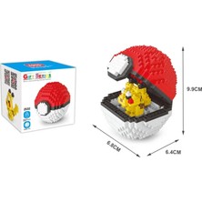 Pengfu Shop JM-311 Stili Kutu 20 Yeni Stil Pokemon Blokları Küçük Parçacıklar Mini Yapı Montajlı Pikachu Eğitici Oyuncaklar (Yurt Dışından)