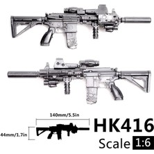 Pengfu Shop 1:6 Pubg M416 HK416 Tüfek Montaj Tabanca Modeli Montaj Bulmacalar Aksiyon Figürü Için Yapı Tuğlaları (Yurt Dışından)