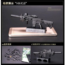 Pengfu Shop 1:6 Pubg M416 HK416 Tüfek Montaj Tabanca Modeli Montaj Bulmacalar Aksiyon Figürü Için Yapı Tuğlaları (Yurt Dışından)
