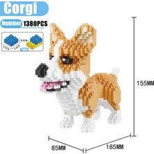 Pengfu Shop Corgi Tarzı Kutu Yok Karikatür Hayvanlar Husky Dachshund Mini Mikro Tuğlalar Modle Shiba Inu Schnauzer Kaniş Mike Köpek Yapı Taşları Kaniş Oyuncaklar Çocuk Için (Yurt Dışından)