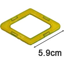 Pengfu Shop Elmas Tarzı 1 Adet Manyetik Dıy Yapı Taşları Parçaları Küçük Çocuklar Için Inşaat Oyuncakları Tasarımcı Manyetik Oyuncaklar Mıknatıs Modeli Yapı Oyuncakları (Yurt Dışından)
