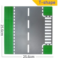 Pengfu Shop T-Şekli 1 Adet Tarzı Şehir Figürleri Klasik Taban Plakaları 32*32 32*16 Nokta Montaj Tuğla Taban Plakası Sokak Yol Plakası Yaratıcı Yapı Taşları (Yurt Dışından)