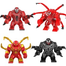 Pengfu Shop No.15 Tarzı Büyük Decool Thanos Büyük Anti Venom Isyan Katliam Yeşil Fener Hulk Buster Goblin Şey Yapı Taşı Çocuklar Için Oyuncak Rakamlar (Yurt Dışından)